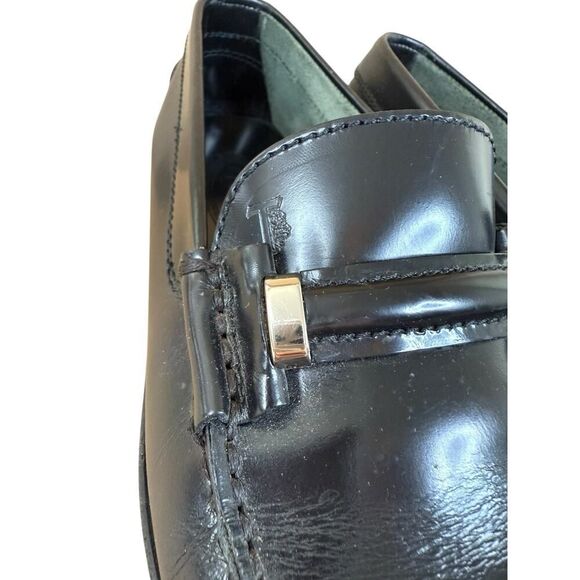 Tod’s Black Leather Bit Loafers Size 6.5 | Classic Italian Slip-On Shoes - Picture 4 of 13